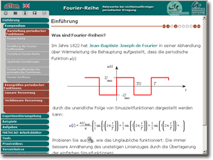 zum Lernprogramm Fourier-Reihen